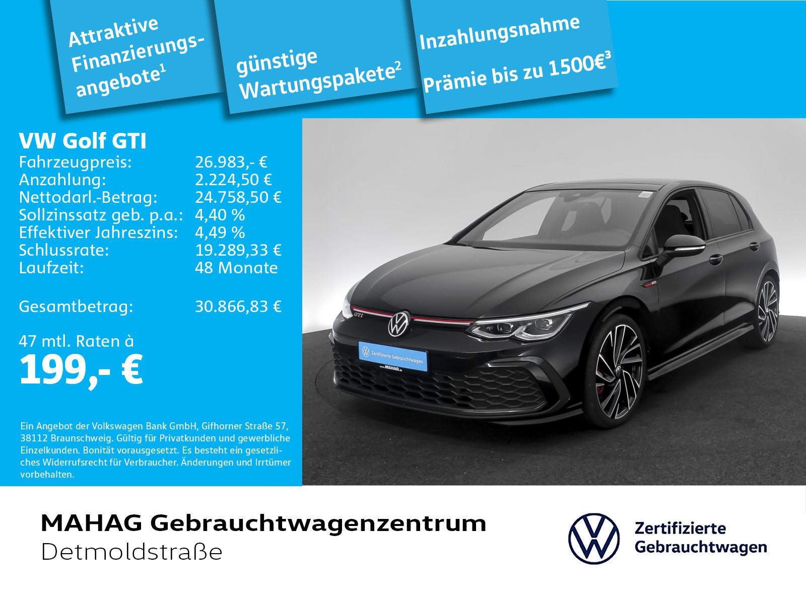 Volkswagen Golf VIII GTI 2.0 TSI LED+ Navi Pano ParkPilot R