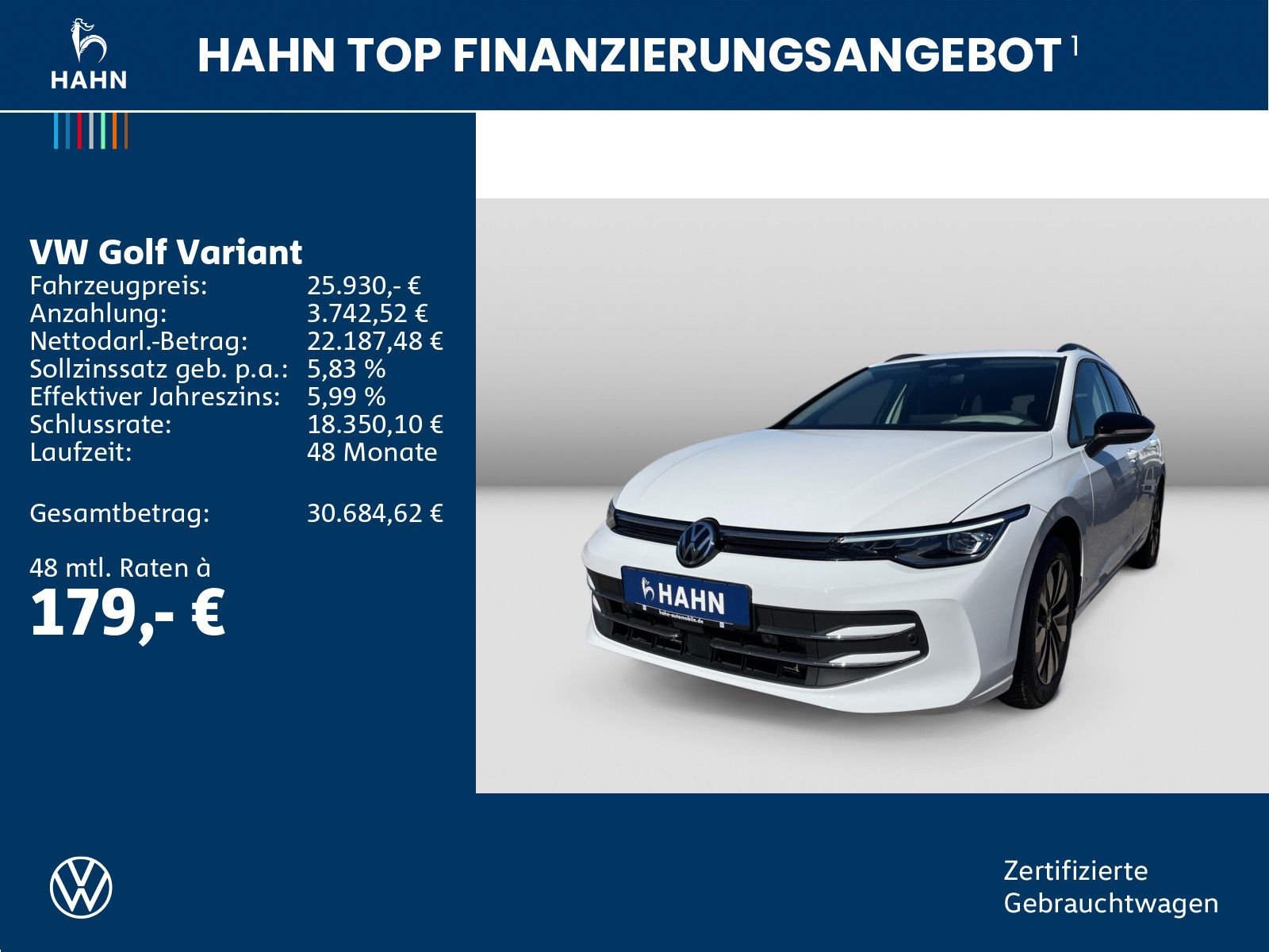 Volkswagen Golf Variant 1.5TSI Goal LED Navi AHK CAM Sitzh foto 2