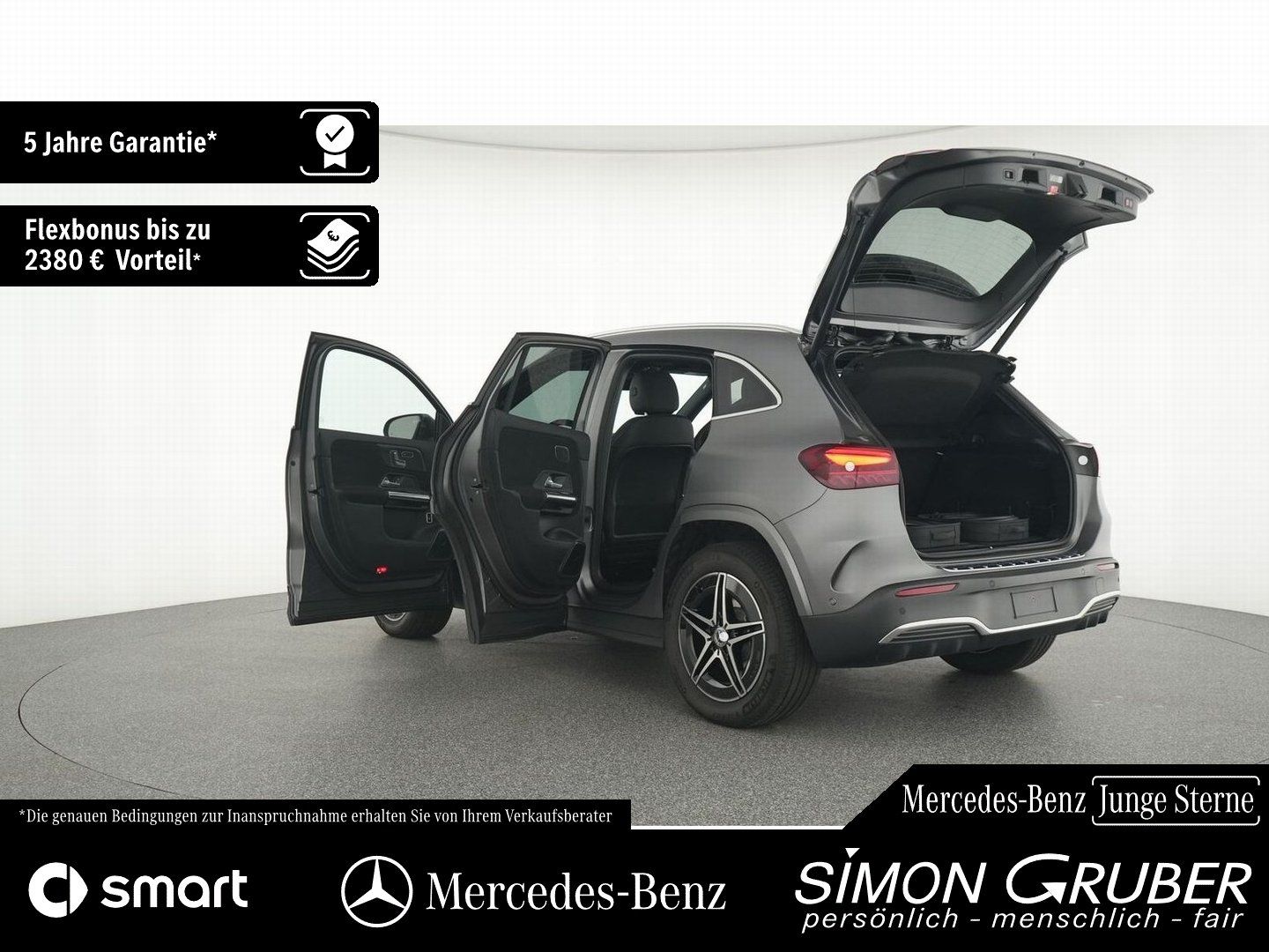 Fahrzeugabbildung Mercedes-Benz EQA 250+ AMG Pano HUD Burm LED Ambi 360 AHK