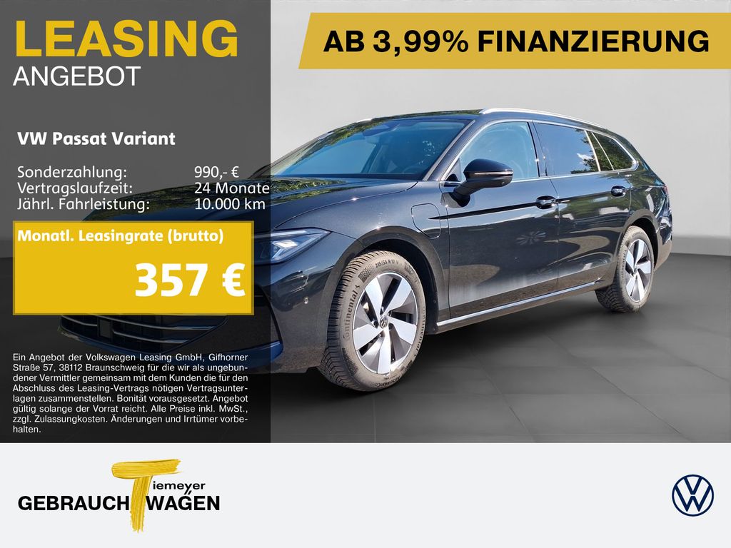 Abbildung Leasingangebot Volkswagen Passat Variant eHybrid BUSINESS KLIMASITZE ASSIS