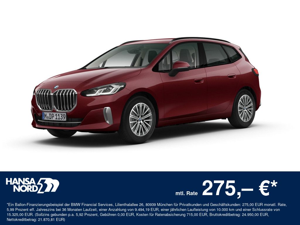 BMW 220i Active Tourer LUXURY LINE LED NAVI 17" AHK