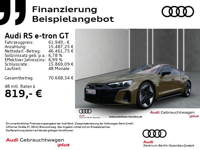 Vorschaubild: AUDI RS e-tron GT *MATRIX*PANO*HuD*Assist+*LUFT*B&O* (Fahrzeug-Nr. A06705)