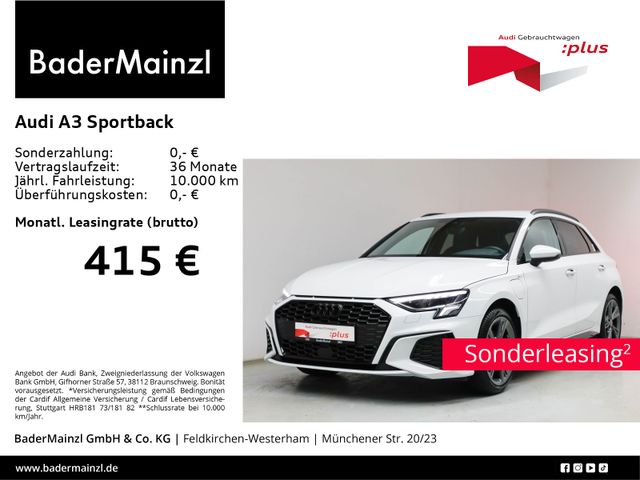 Audi A3 Sportback 40 TFSI e S tronic S line LED