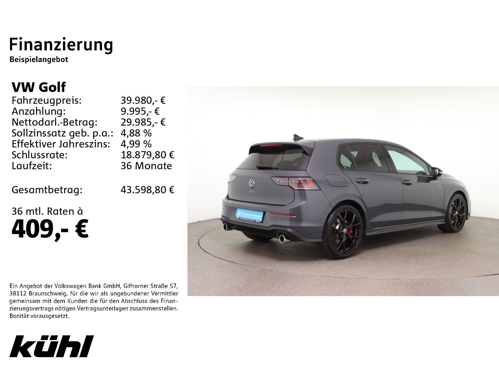 Volkswagen Golf 8 VIII GTI 2.0 DSG IQ.Light/ACC/HuD/Kamera/ foto 2