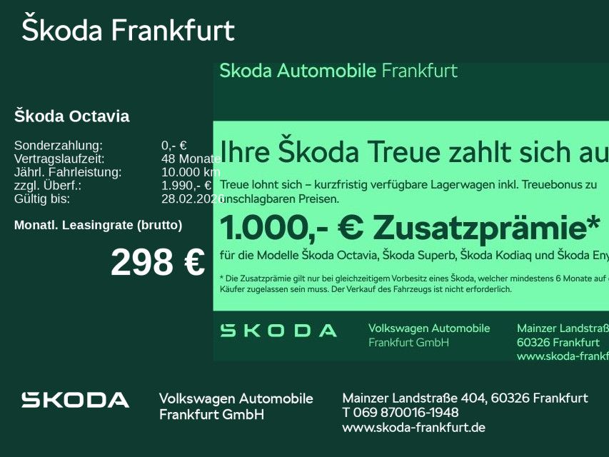 Skoda Octavia Combi Tour 2,0 TDI 110 kW 7-Gang-DSG zzg