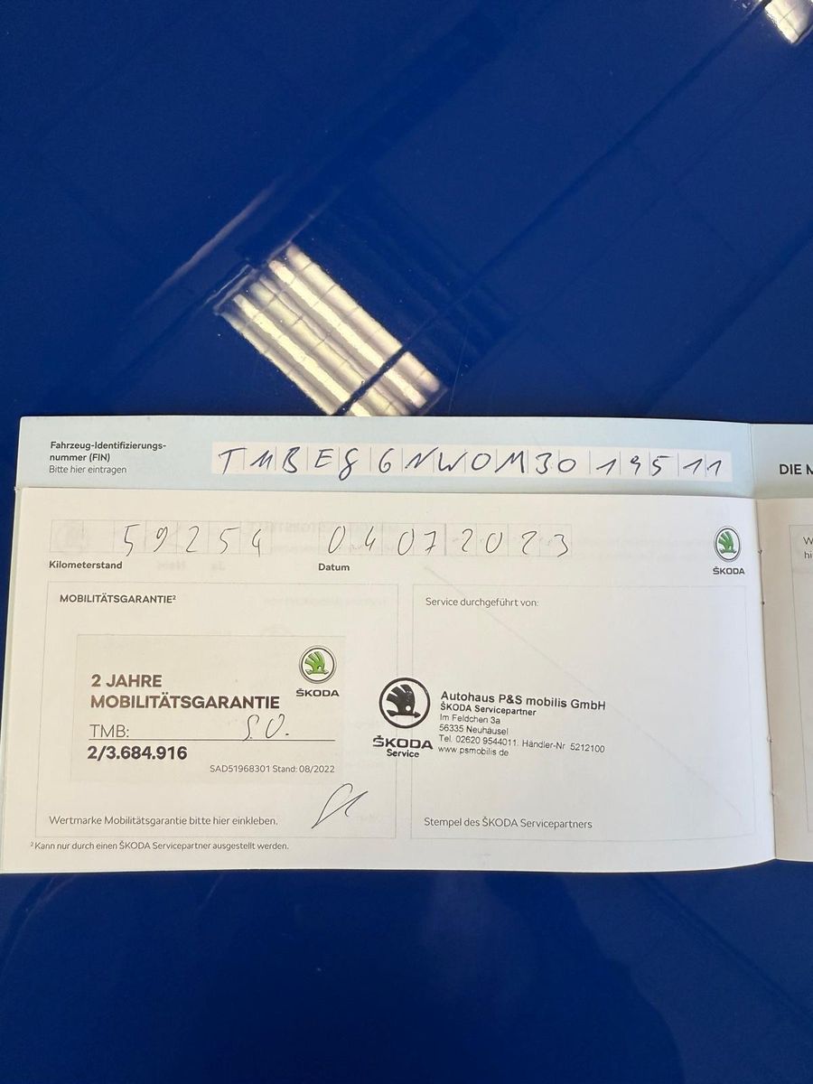 Fahrzeugabbildung SKODA Scala Drive 125 / 1.HAND/8-FACH-BEREIFT/NAVI/LED