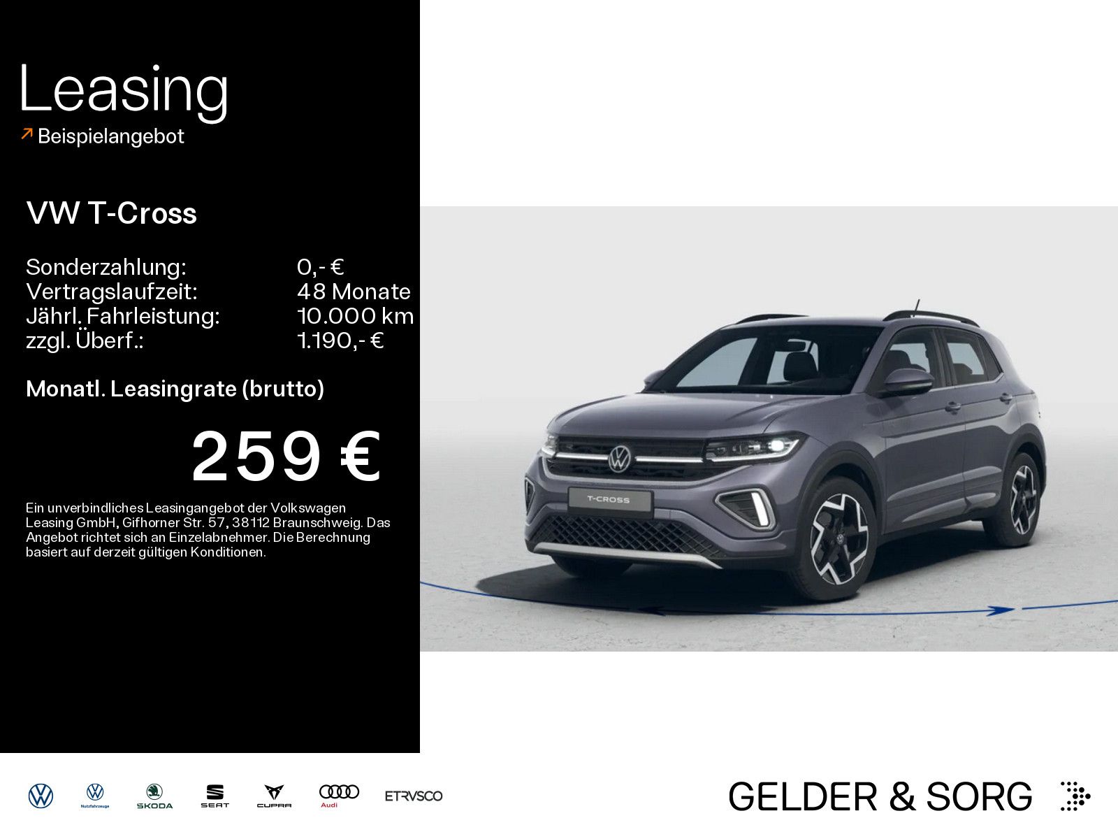 Volkswagen T-Cross R-Line 1.0 l TSI 85 kW (116 PS) 6-Gang