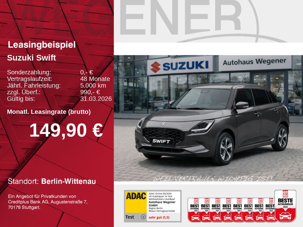 Suzuki SWIFT COMFORT+ HYBRID ACC | TOTWINKEL | NAVI