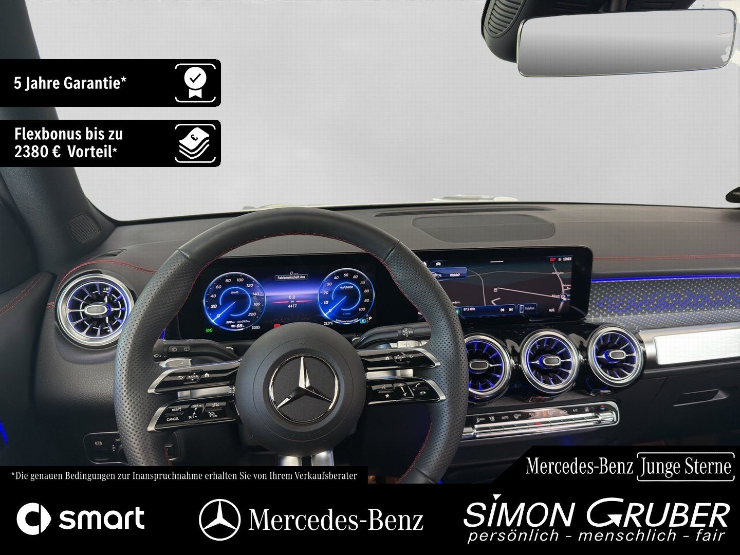 Fahrzeugabbildung Mercedes-Benz EQB 300 4M AMG Pano Fahrassist 7Sitze Mod 2026