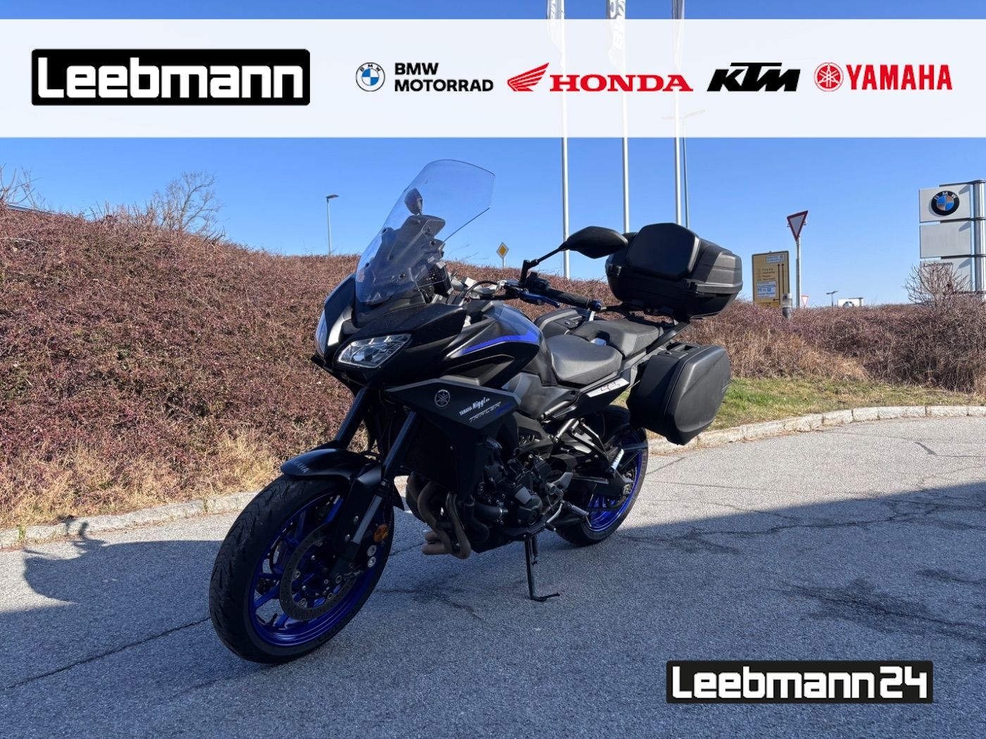 Fahrzeugabbildung Yamaha Tracer 900,Kurzer KZH, Kellermann Blinker, Koffe