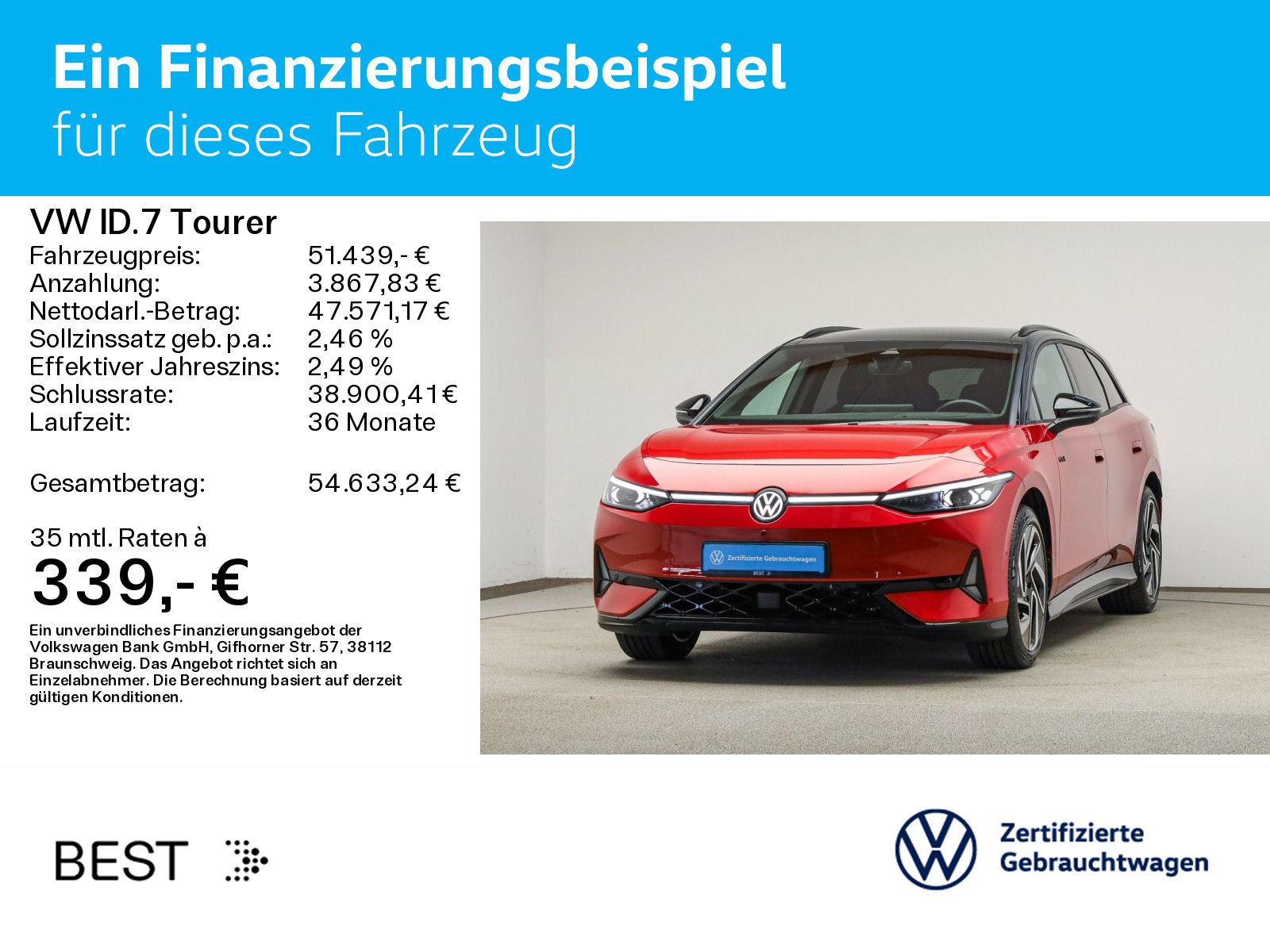 Volkswagen ID.7 Tourer GTX 4M WÄRMEPUMPE IQ.LIGHT PANO AHK foto 2