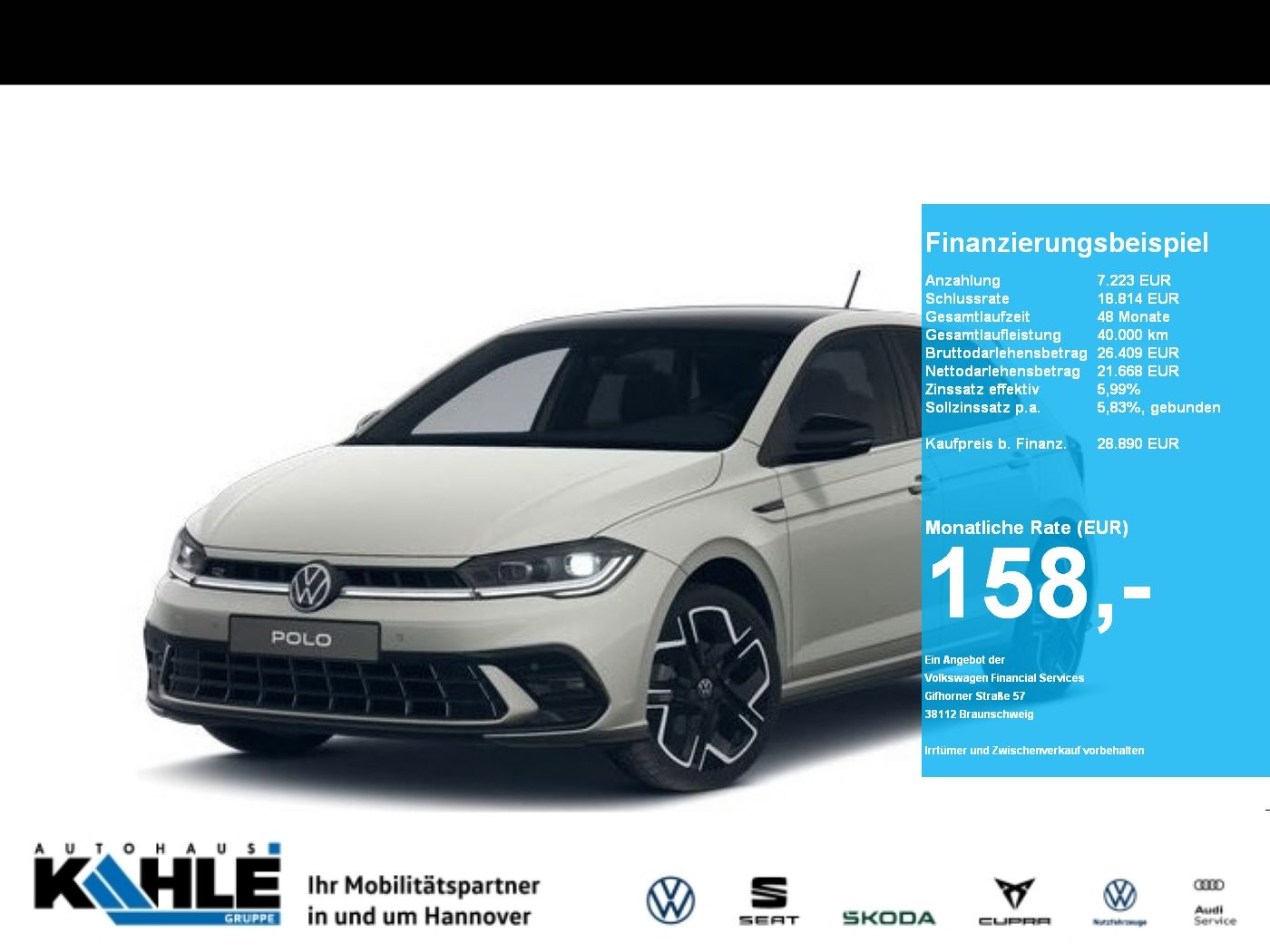 Volkswagen Polo R-Line 1.0 l TSI OPF DSG CarPlay Matrix
