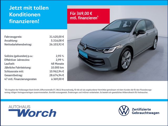 Golf VIII 1.5 TSI DSG eHybrid Goal KAMERA+APP+LE