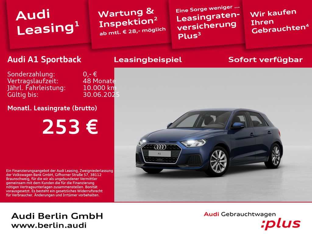 Audi A1 Sportback Advanced 25 TFSI S tronic