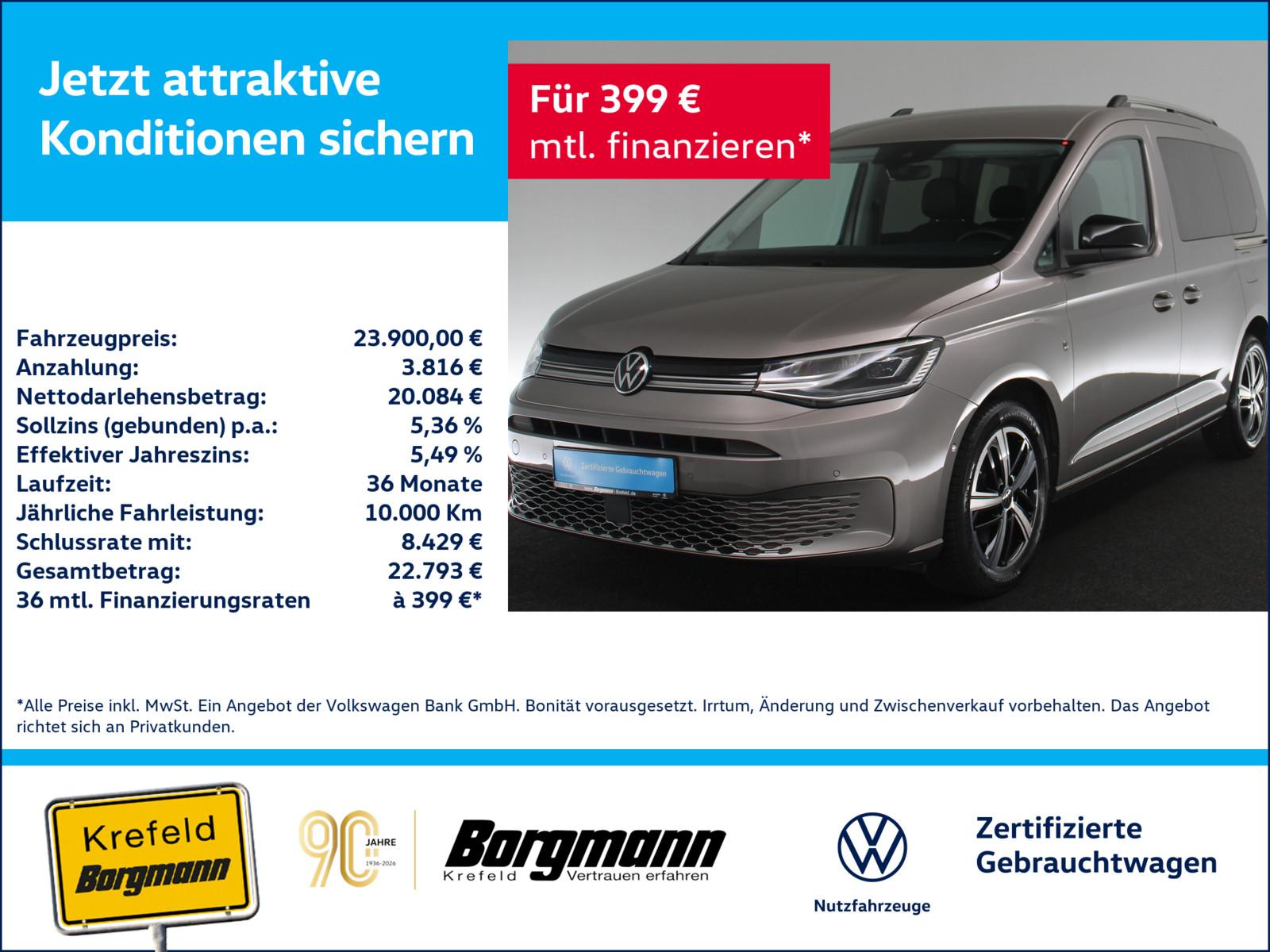 Volkswagen Caddy 1.5 TSI Style AHK LED ACC NAVI KAMERA SHZ