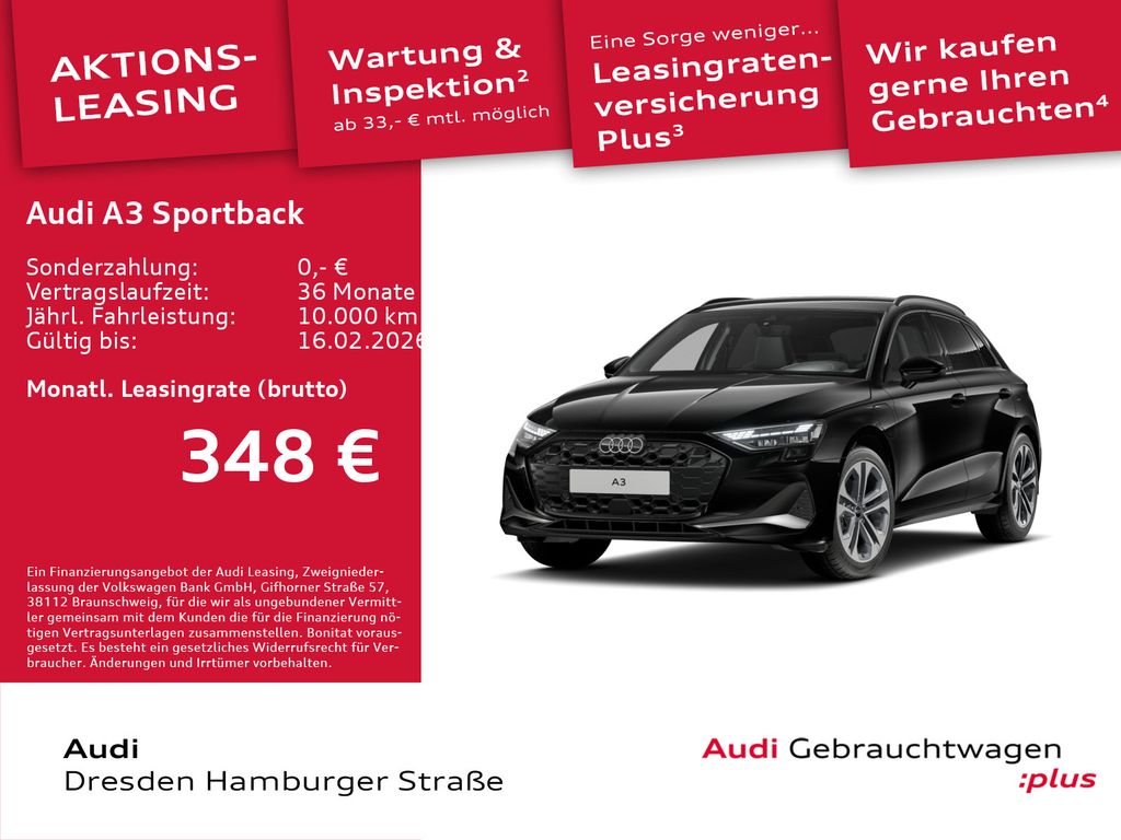 A3 Sportback TFSI e Advanced 40 S tronic AHZV