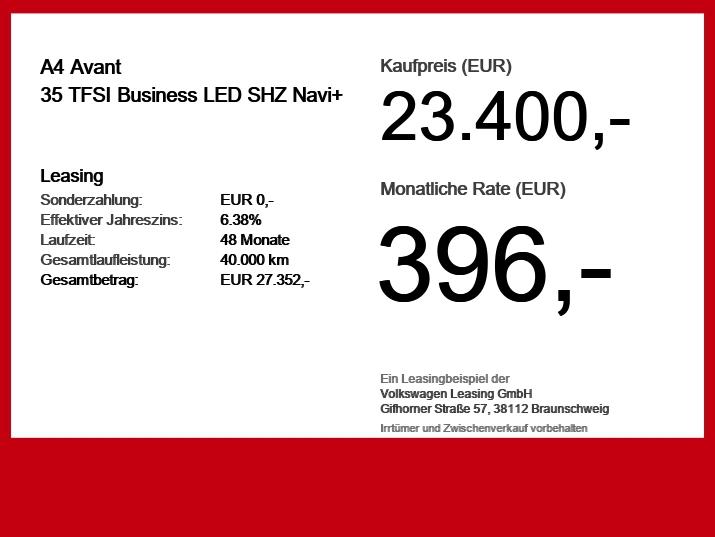 Audi A4 Avant 35 TFSI Business LED SHZ Navi+, миниатюра 18