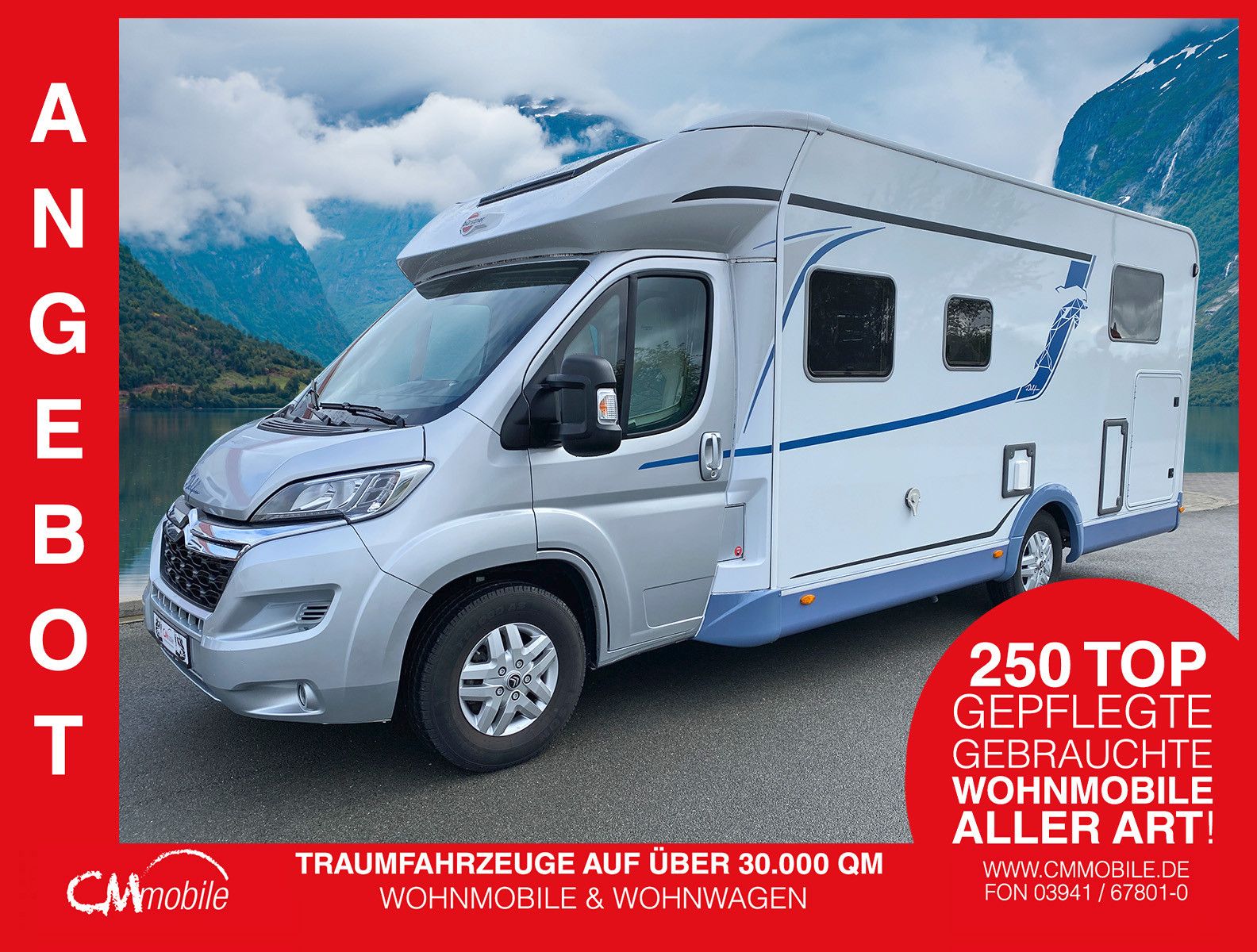 Bürstner
 Delfin 727 - Hub & Einzelbetten - Garage -
