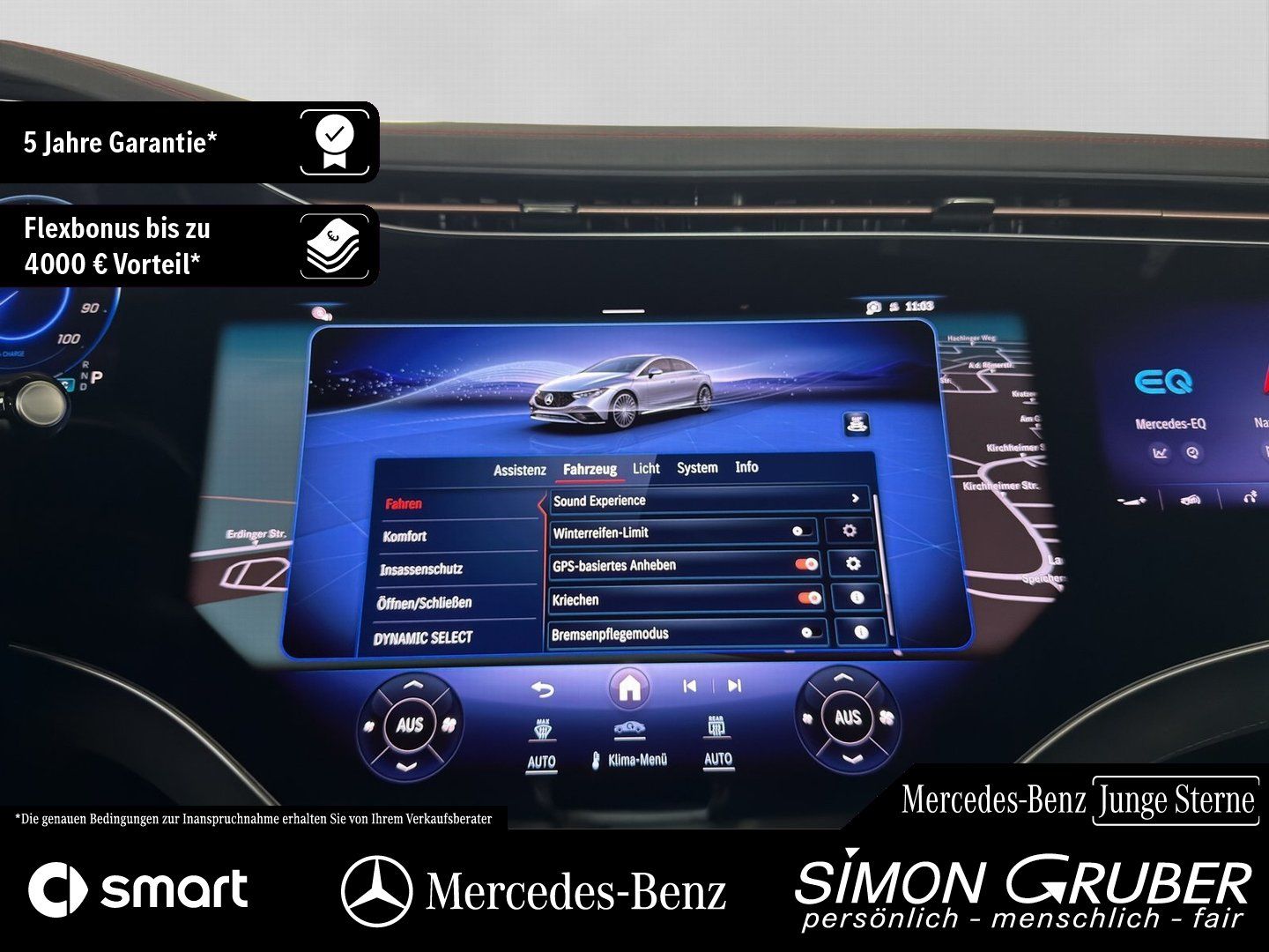 Fahrzeugabbildung Mercedes-Benz EQE 350 4M AMG Hyper Airmatic Massage Mod 2025