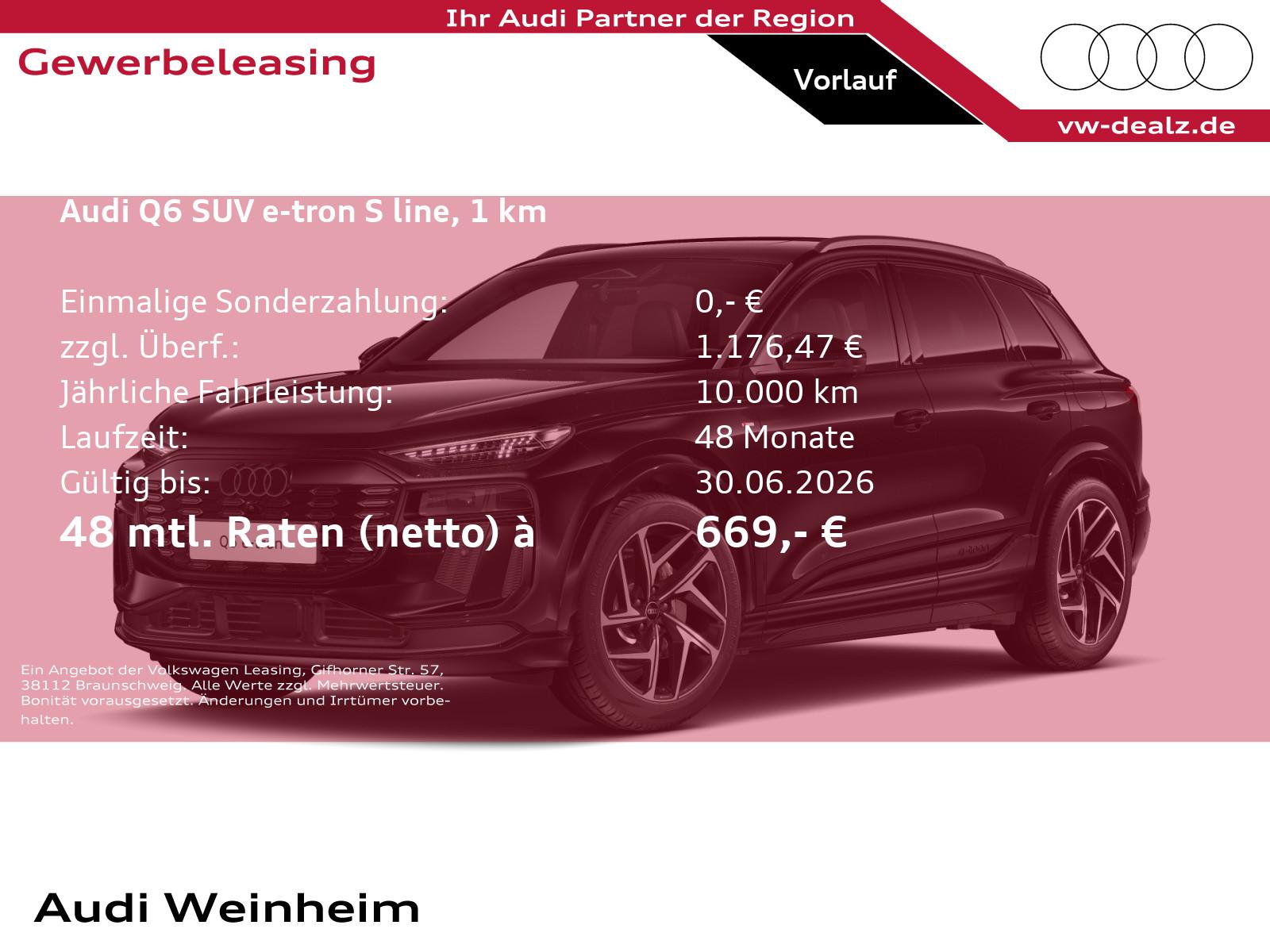 Audi Q6 SUV e-tron quattro Klima NAVI PANO AHK LED