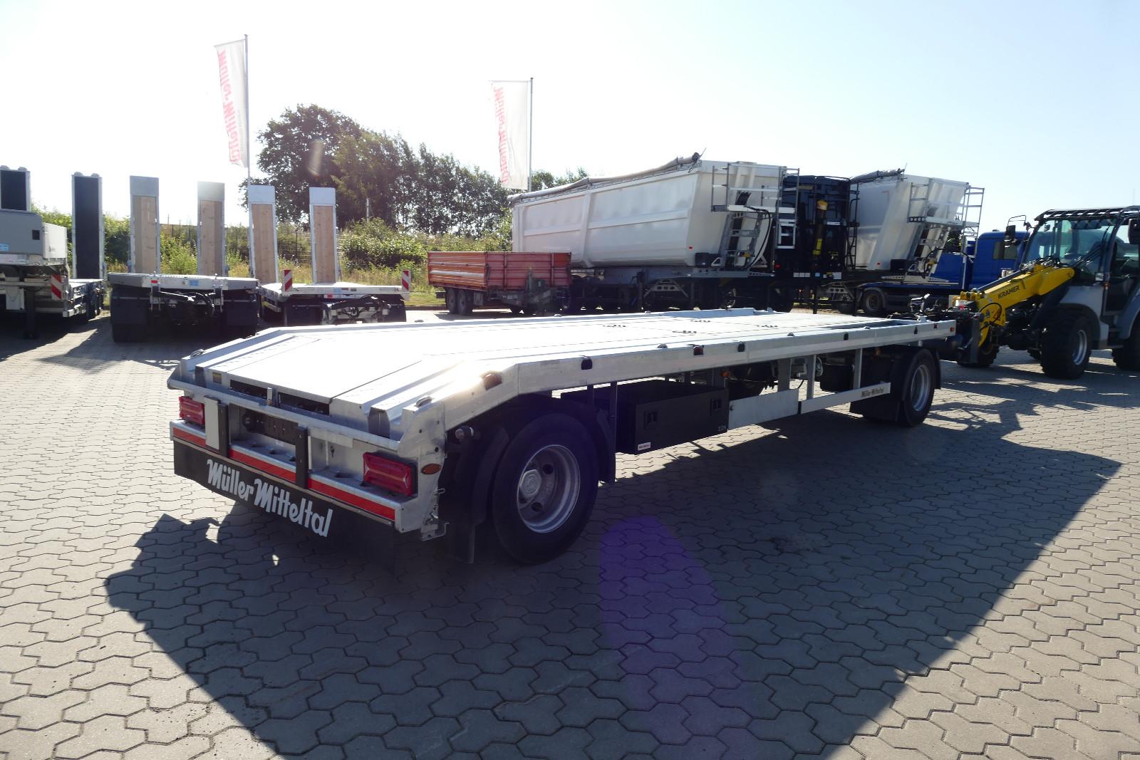 Müller-Mitteltal 18 t.Außenroller Container Anhänger, 2 in 1