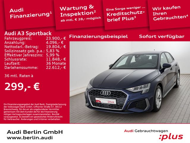 Audi A3 Sportback S line 30 TFSI S tr. PDC VIRTUAL