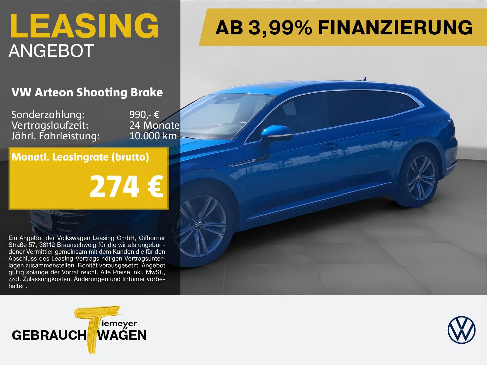 Volkswagen Arteon Shooting Brake 2.0 TDI DSG 4M R-LINE LM20