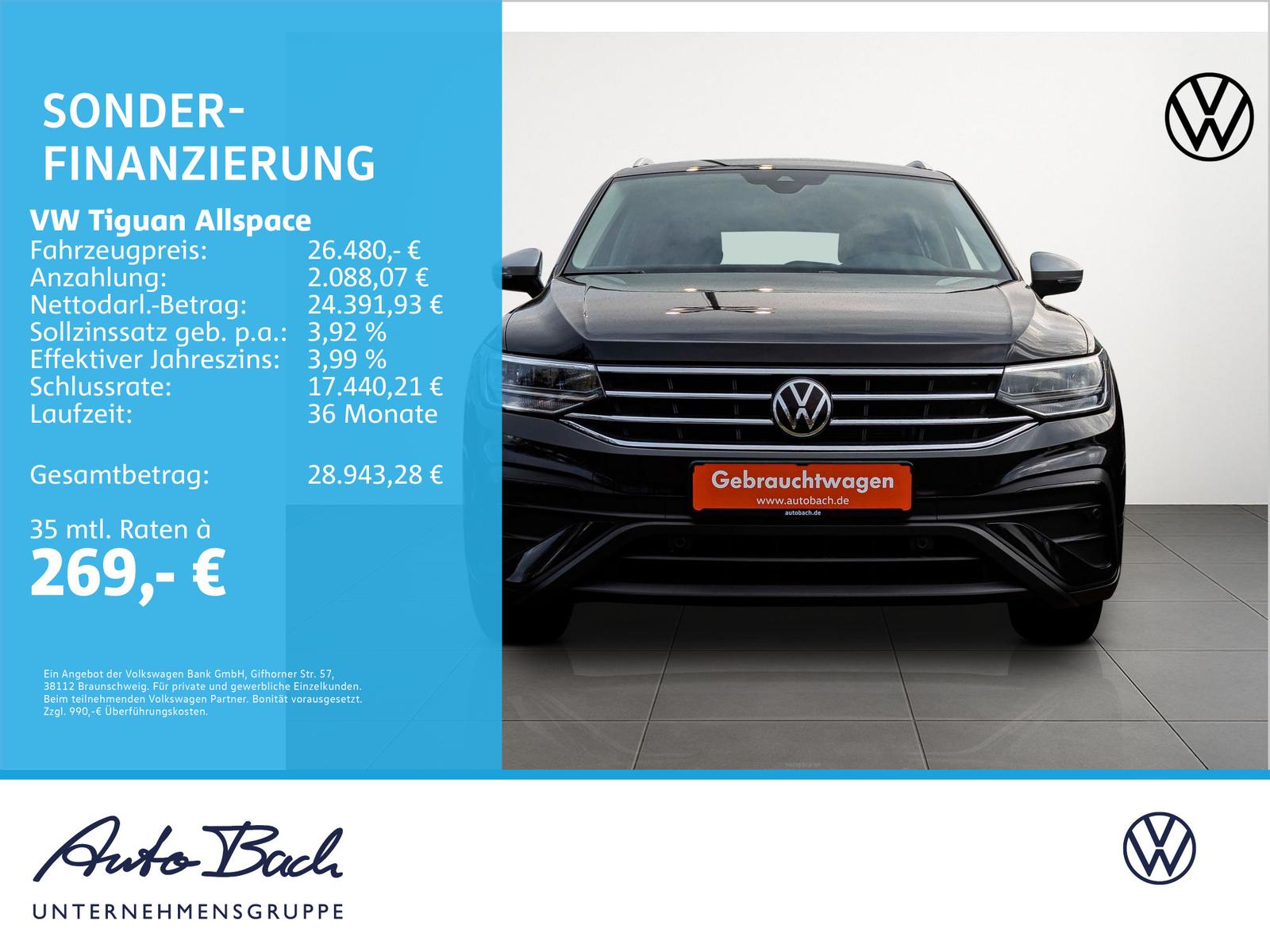 Volkswagen Tiguan Allspace Life 1.5TSI DSG Navi LED ACC EPH