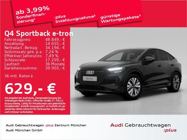 Audi Q4 Sportback 45 e-tron S line AHK/Virtual/PDC+