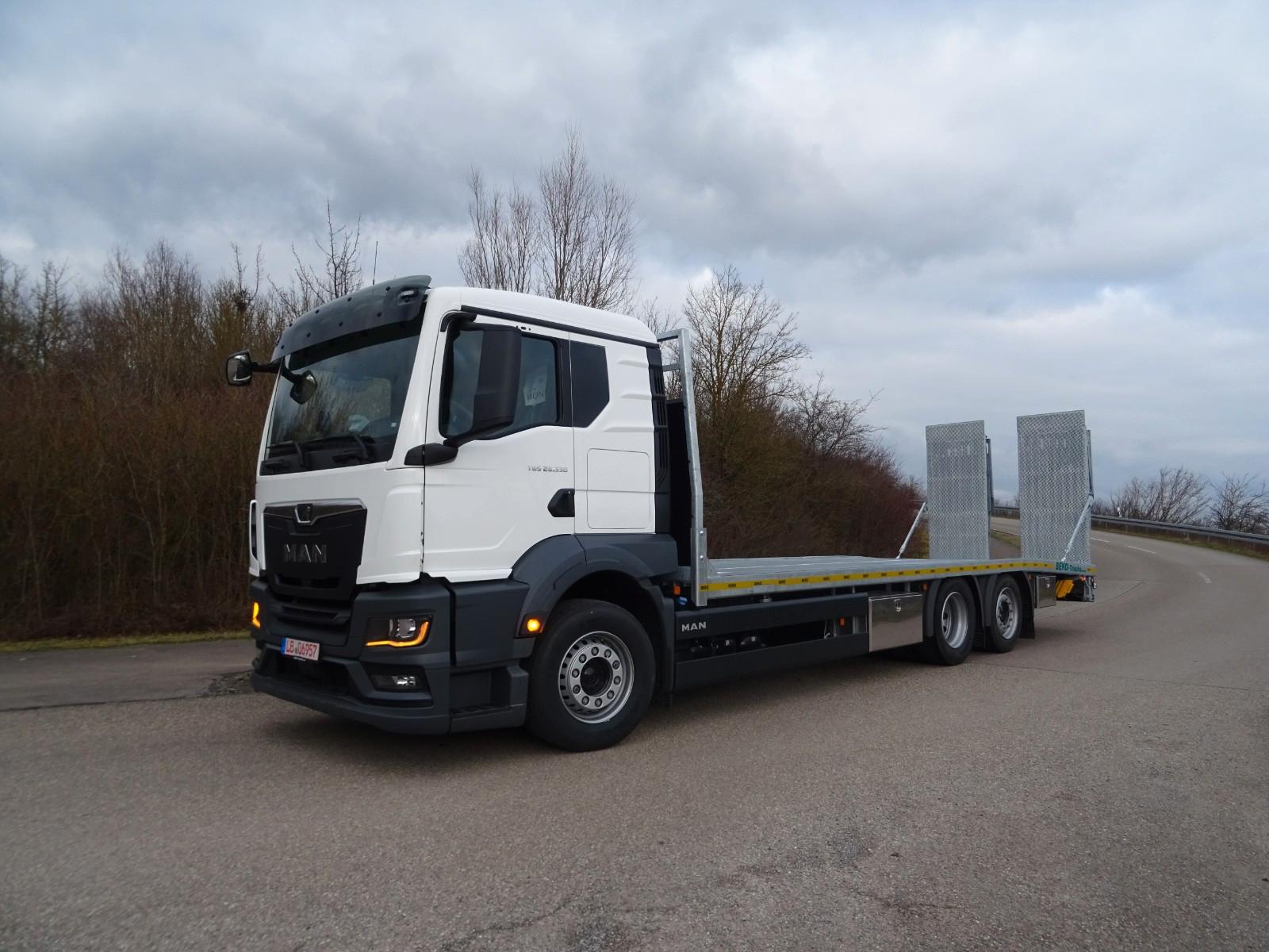 MAN Beko Staplertransporter Arbeitsbühnentransporter