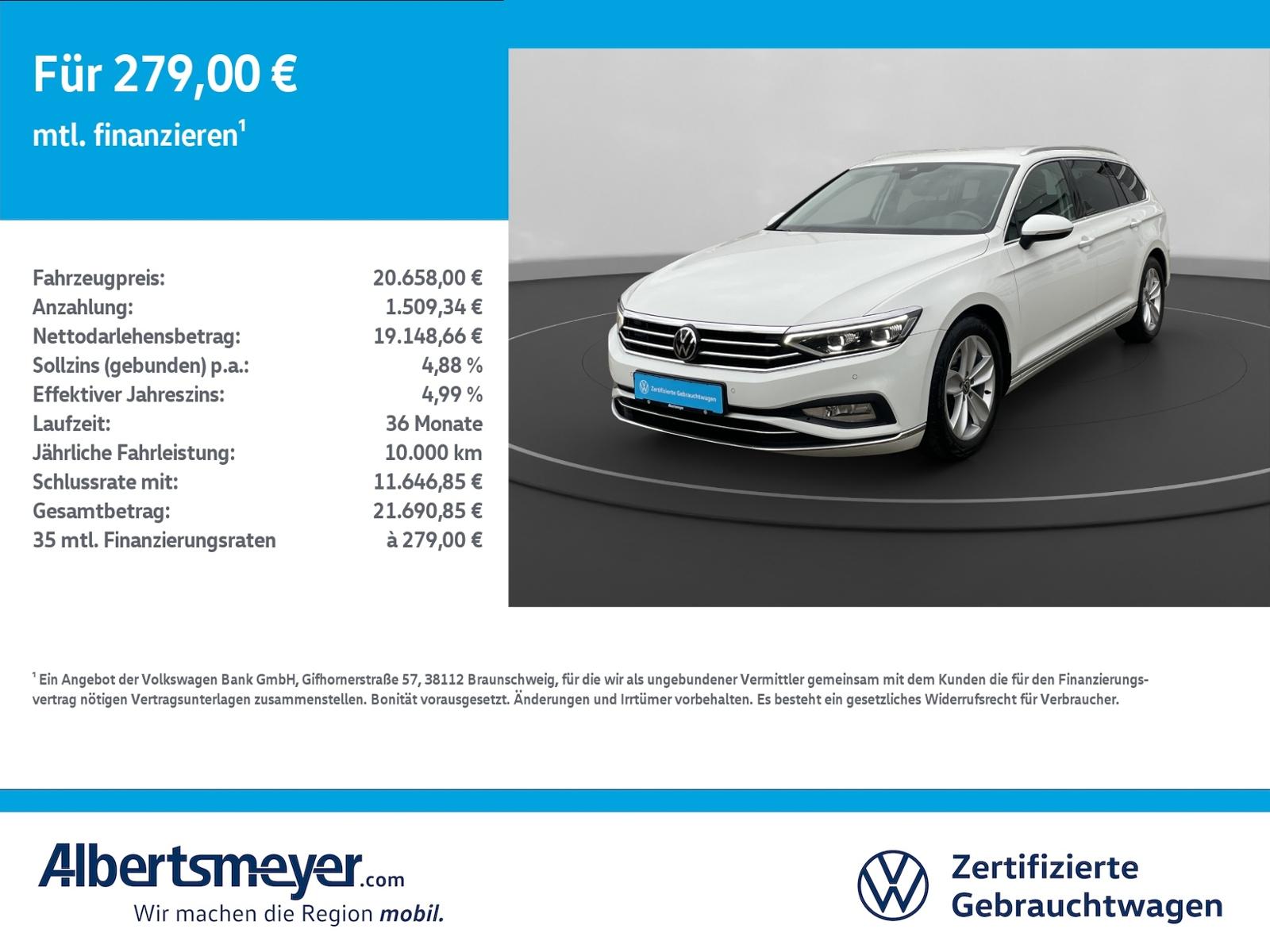 Volkswagen Passat Variant 1.5 TSI Elegance +MATRIX+APP+DAB+
