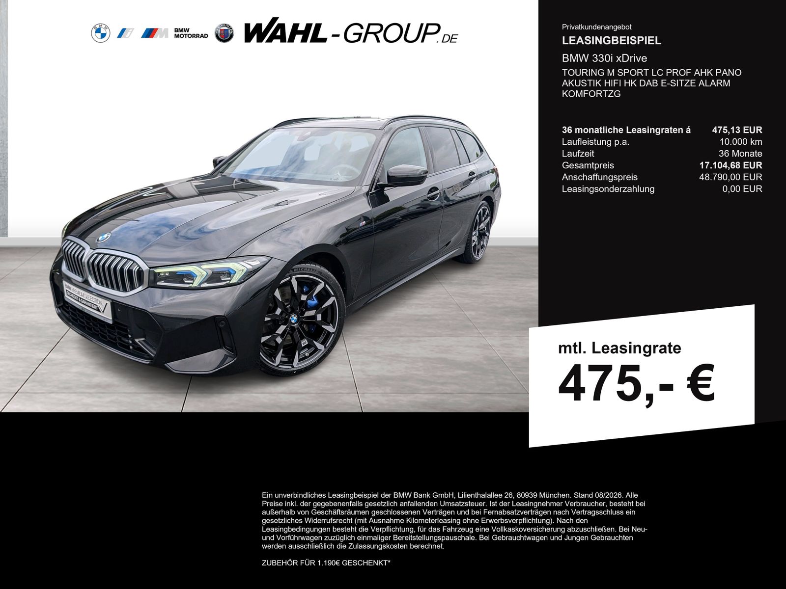 BMW 330i xDrive TOURING M SPORT LC PROF AHK PANO  AK