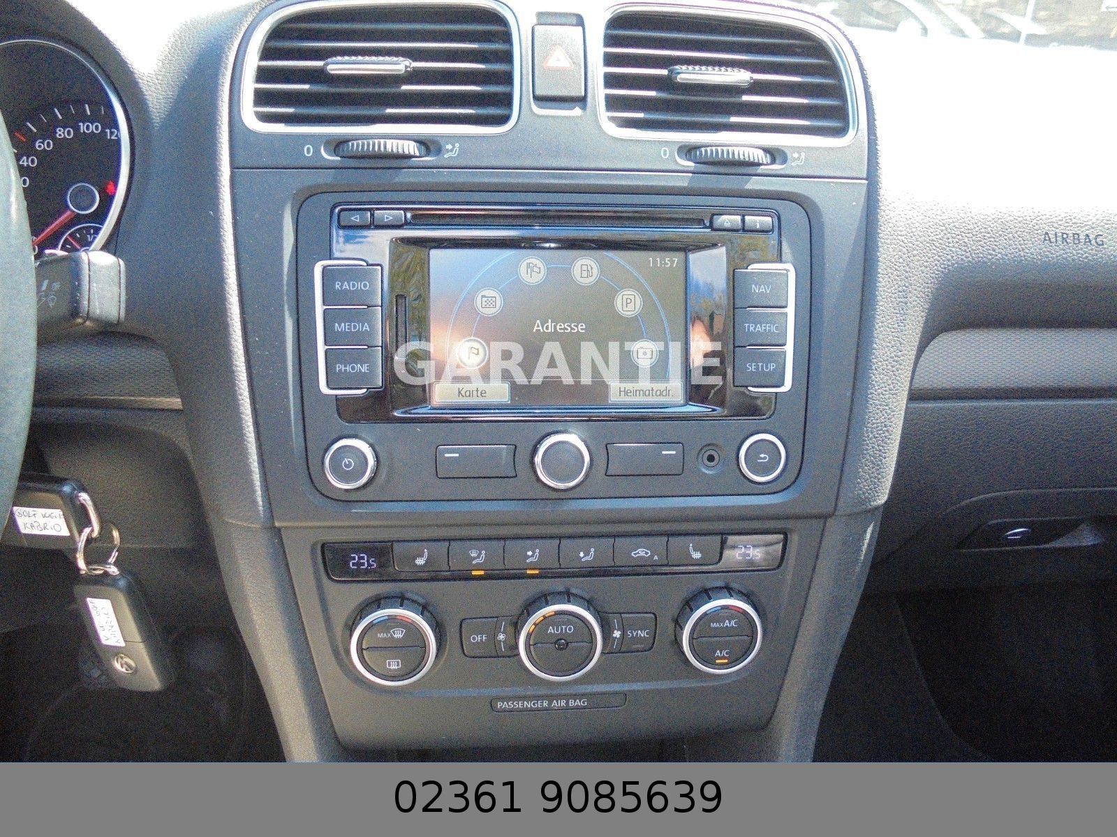 Fahrzeugabbildung Volkswagen Golf VI Cabriolet Lounge Klima/Leder/Shz/Navi/