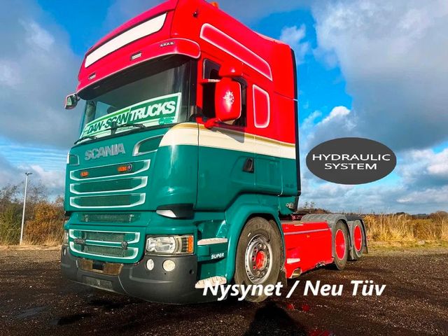 Scania R580 V8 Air / Air suspension. Hydr. system.