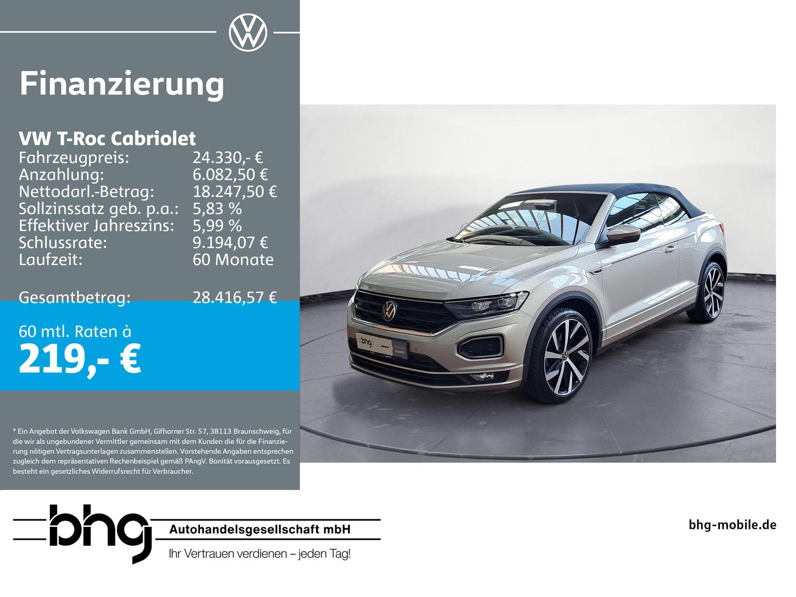 Volkswagen T-Roc Cabriolet 1.5 TSI DSG R-Line *NAVI*APP-CON, миниатюра 21