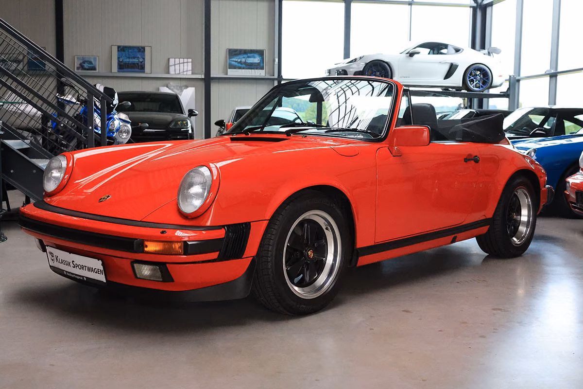 Porsche 3.2 Cabriolet, Indischrot, Extrem guter Carrera