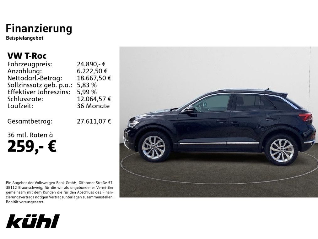 Volkswagen T-Roc 1.5 TSI DSG Style Navi AHK Kamera foto 2