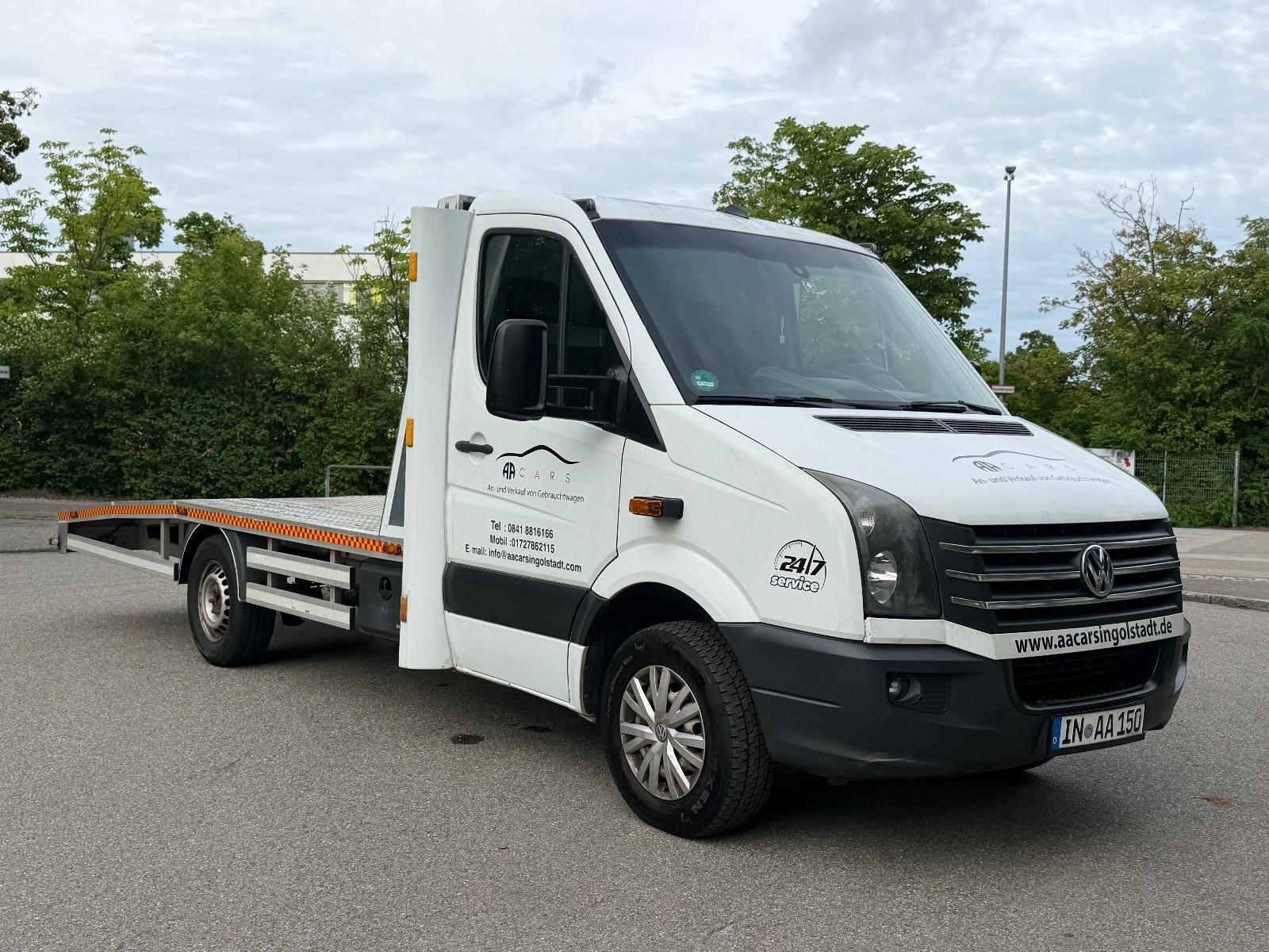 Volkswagen Crafter Abschleppfahrzeug Seilwinde Luftfahrwerk