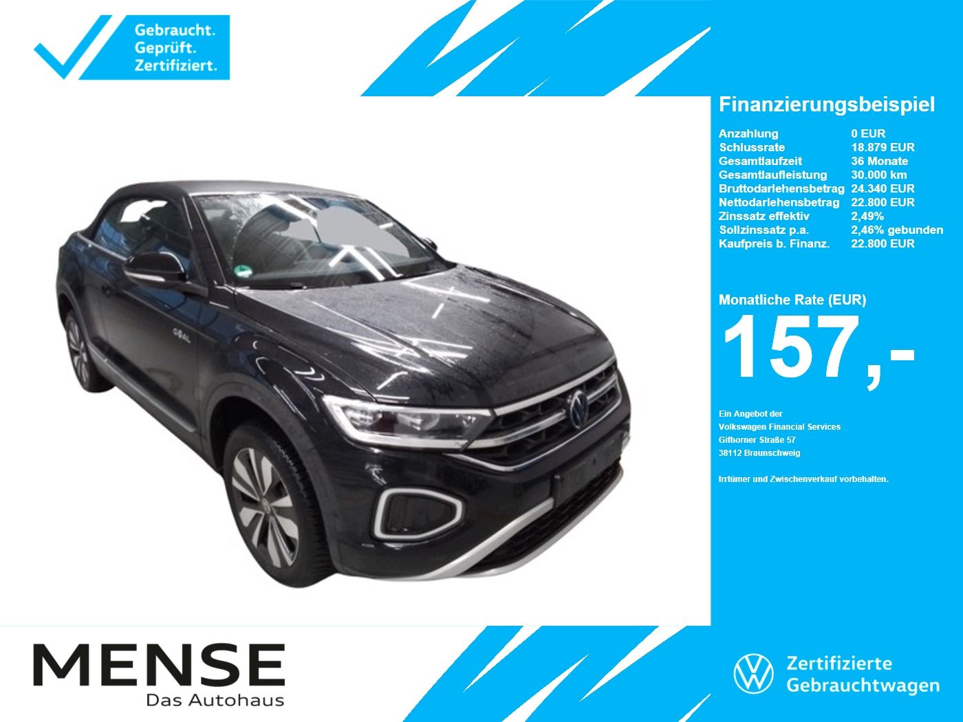 Volkswagen T-Roc Cabriolet 1.0TSI Style Goal CarPlay ACC LM