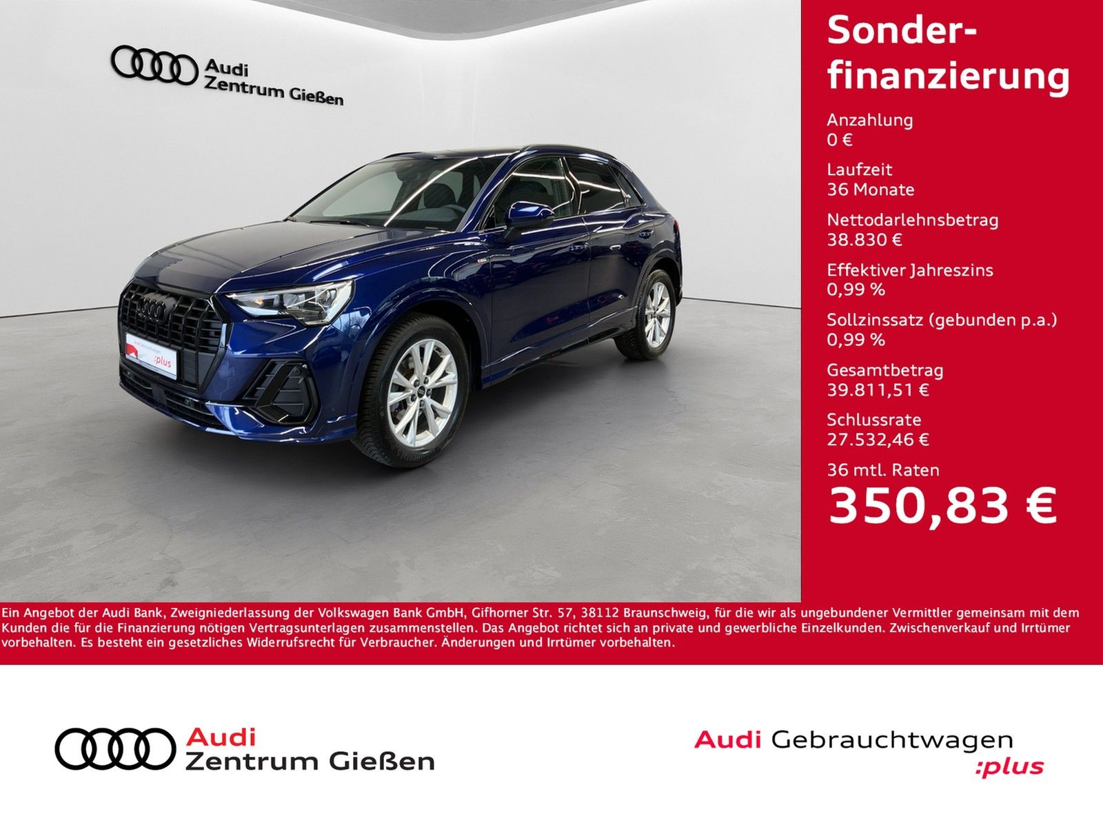 Audi Q3 35 TFSI S-tronic S line Black AHK Pano Navi
