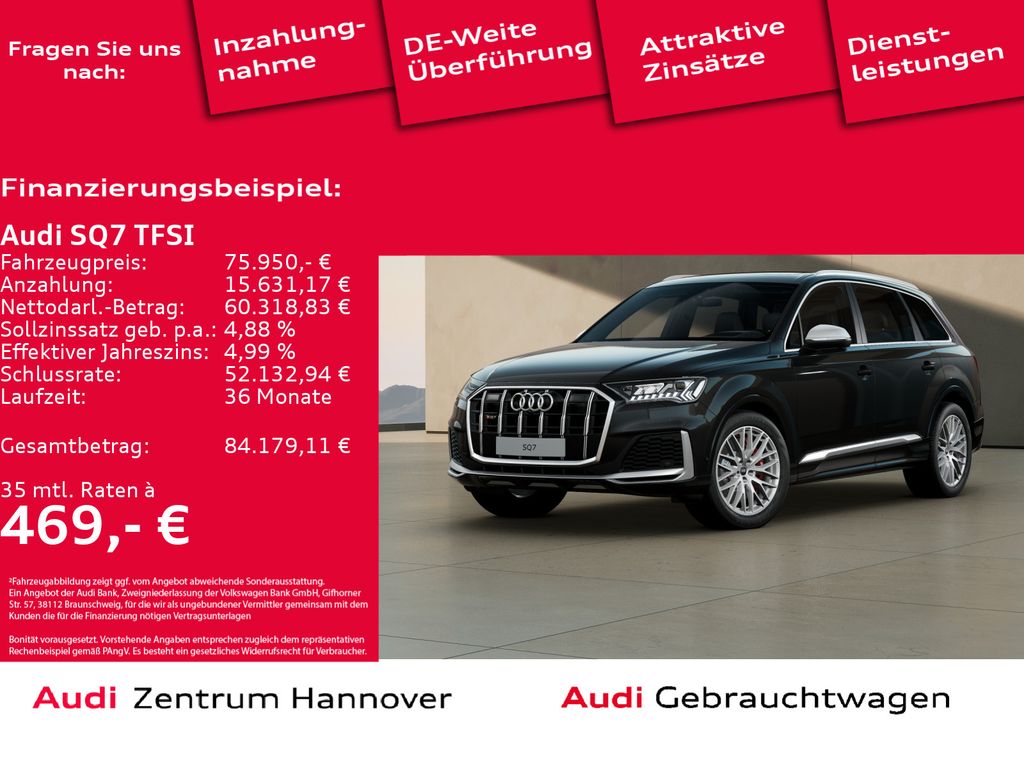 Audi SQ7 TFSI 4,0 TFSI quattro tiptronic Matrix Head-