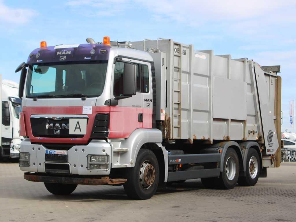 MAN TGS 28.320, EURO 5, 6X2, GARBAGE TRUCK, CAMERA