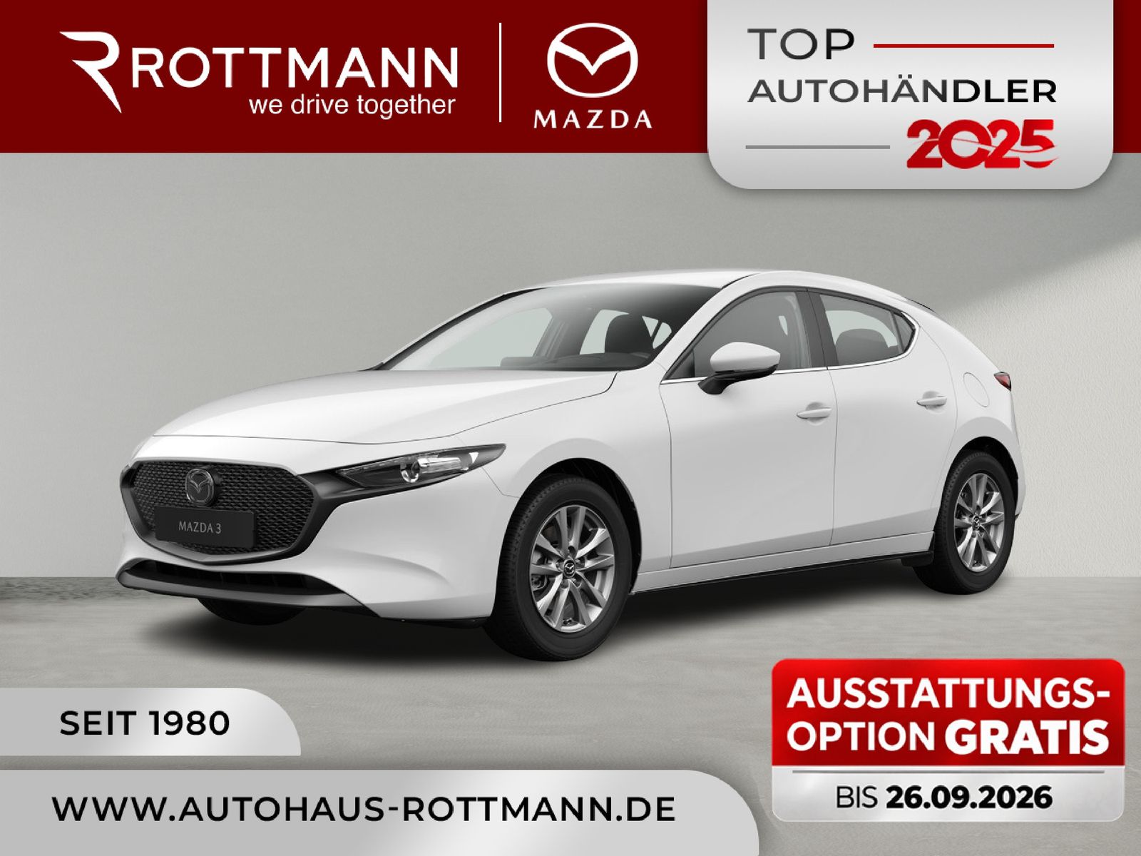 Mazda 3 2027 SKYACTIV 140ps Aut PRIME-Line NAV ACC HUD