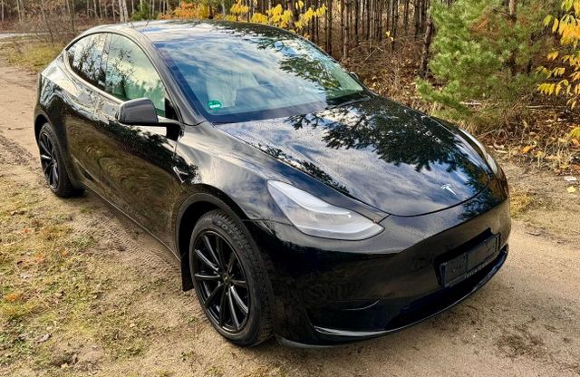 Tesla Model Y Hinterradantrieb RWD LEDER WEISS AHK 