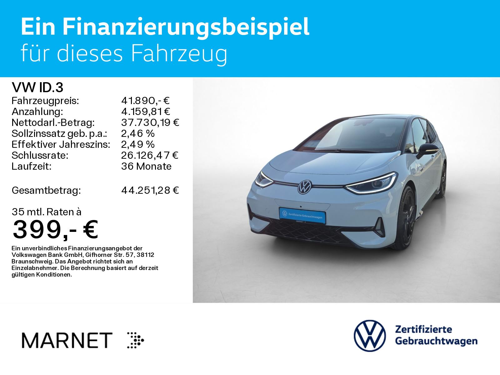 Volkswagen ID.3 GTX Performance *Navi*Wärmep.*IQ-Light*IQ-D, миниатюра 2