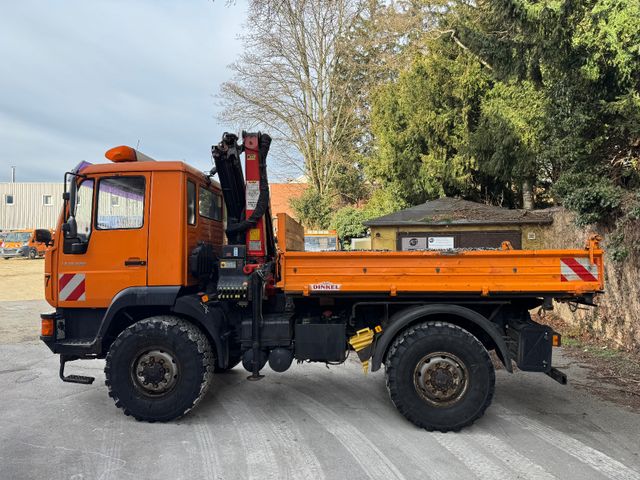 MAN 10.220 Kipper*Kran* 4x4*1.Hand*Pflug*Streuer*