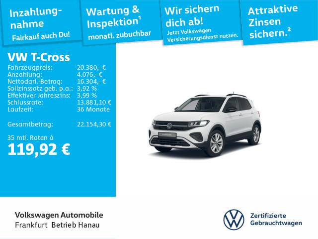 Volkswagen T-Cross 1.0 TSI Goal Navi LED Heckleuchten Sitzh