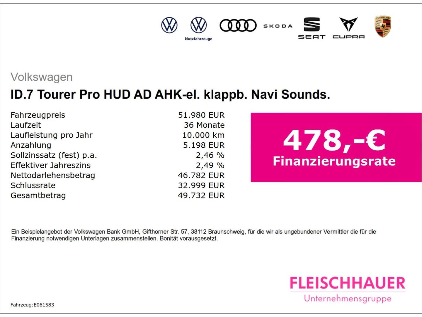 Volkswagen ID.7 Tourer Pro HUD AD AHK-el. klappb. Navi Soun foto 3
