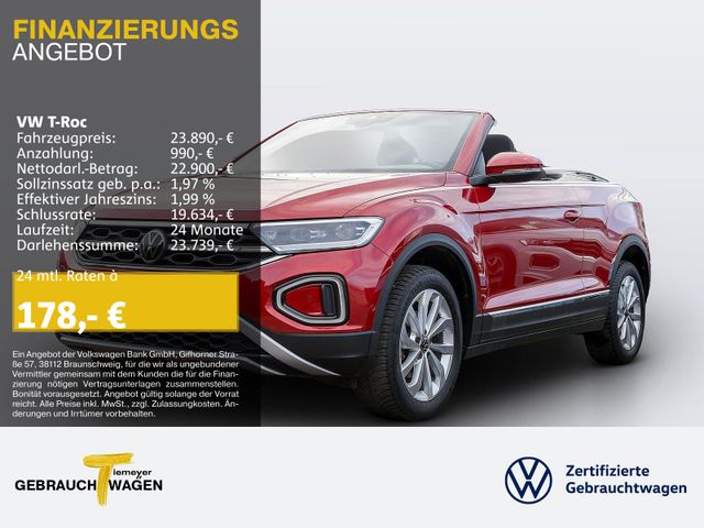 Volkswagen T-Roc Cabrio 1.0 TSI STYLE NAVI SITZHZG VIRTUAL