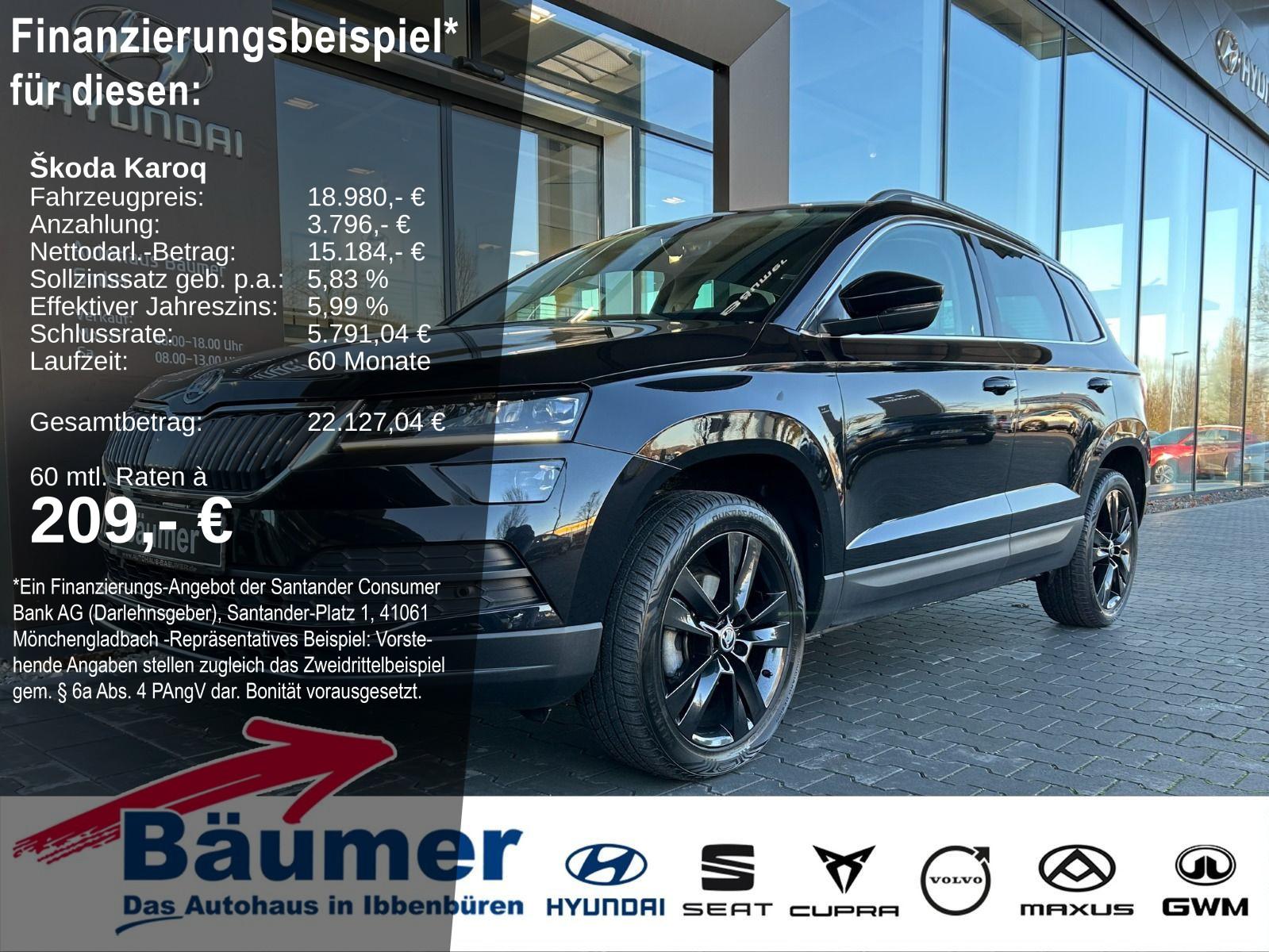 Skoda Karoq 1.0 TSI Clever +AHK +SHZ +TEMP